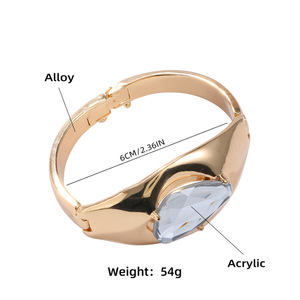 2024 nouveauté bijoux de mode conception exagérée plusieurs couches en métal <span class=keywords><strong>manchette</strong></span> large ouverte pour les femmes or <span class=keywords><strong>manchette</strong></span> bracelets femmes - Product Image 5