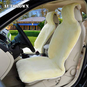 Natural Cozy Australian <strong>Sheepskin</strong> <strong>Car</strong> <strong>Seat</strong> Cushion Soft Short Wool, Universal Fit <strong>Car</strong> <strong>Seat</strong> <strong>Cover</strong> - Product Image 1