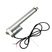 Actionneur linéaire électrique 12V 24V DC, course de 6 pouces, 500N, avec supports de montage