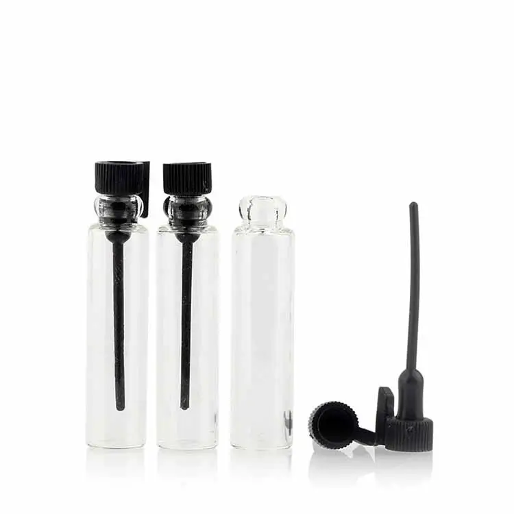1ml 2ml flaconcino di profumo campionatore tester mini bottiglia di vetro di dimensioni del campione del profumo fiale tubi bottiglie