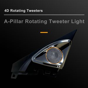 Tweeter rotatif Rhythm 4D pour Honda Civic 10ème génération 2016-2021, haut-parleur de montant A avec éclairage d'ambiance - Product Image 3