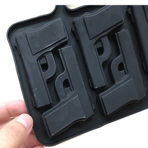 Vente chaude6 cavité pistolet glace grille bricolage Silicone <span class=keywords><strong>chocolat</strong></span> moule maison bricolage pistolet moules <span class=keywords><strong>de</strong></span> qualité alimentaire - Product Image 2