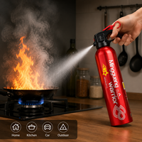 Extincteur miniature à base d'eau de 610 ml pour voiture et maison - Pulvérisateur portable classe ABEF