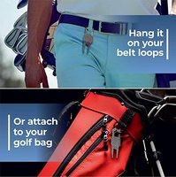 Nouveaux produits accessoires de golf en métal doré, outil de réparation de divot de golf rétractable en métal aluminium de haute qualité personnalisé