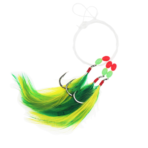 3 pz/set in acciaio al carbonio sgombro tacchino piuma Bass Lure Pesca Sabiki Rig gancio Pesca Pesca Sabiki Sabiki Sabiki - Product Image 5