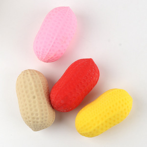 नई डिजाइन 10cm सिमुलेशन मूंगफली निचोड़ संवेदी खिलौना Fidget अजीब बीन तनाव सब्जी फल स्क्विशी मूंगफली आकार का खिलौना - Product Image 5