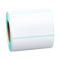 LTLL 80x50mm 500 feuilles d'autocollants en rouleau de papier thermique direct auto-adhésif Livraison gratuite pour les étiquettes d'emballage de bougies artisanales