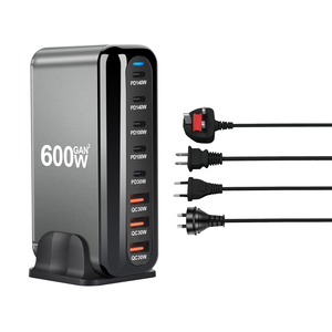 600W PD QC chargeur de bureau UK US EU AU prise téléphone portable montre intelligente ordinateur portable 8 ports <span class=keywords><strong>USB</strong></span> a C <span class=keywords><strong>Station</strong></span> de <span class=keywords><strong>charge</strong></span> rapide - Product Image 6