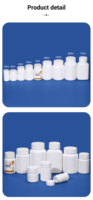 Bouteille de pilules capsule pharmaceutique vide blanc 40ml en plastique HDPE 40cc bouteille de médecine capsule supplément vitamine comprimés bouteille