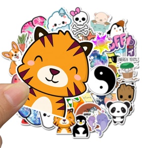50Pcs INS <span class=keywords><strong>Tik</strong></span> <span class=keywords><strong>Tok</strong></span> Venta caliente Vsco pegatina niña linda creativa botella a casa decoración skate equipaje Laptop Vsco pegatinas - Product Image 5