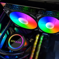 AIO Liquide CPU Refroidisseur 360mm Radiateur Ordinateur Radiateur Refroidisseur D'eau RGB Boîtier D'ordinateur 3pin Aluminium Dissipateur De Chaleur 3 Ans