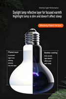 Lampe chauffante UVB à spectre complet pour terrariums de reptiles et tortues, ampoule infrarouge chauffante pour le calcium, lumière jour/nuit