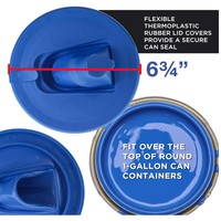 Couvercle de seau à peinture multifonctionnel rétractable et pliable, conception anti-goutte, outil portable pour verser la peinture, résistant aux grumeaux et à la poussière