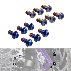 NiceCNC M5X10 M6X13 vis <span class=keywords><strong>de</strong></span> <span class=keywords><strong>plaquette</strong></span> <span class=keywords><strong>de</strong></span> disque <span class=keywords><strong>de</strong></span> <span class=keywords><strong>frein</strong></span> avant arrière pour Light Bee Lightbee X S L1E Segway X160 X260 vélo électrique - Product Image 2