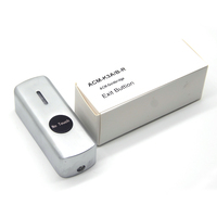 Sistema de Control de Acceso a Puertas, Botón de Salida de Aleación de Zinc con Luz LED, Interruptor de Empuje Automático para Puerta Montado en la Pared, Botón de Salida Infrarrojo