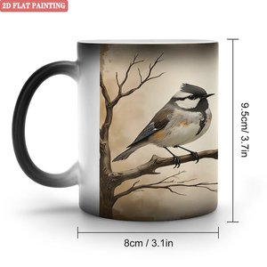 Tasse magique givrée mate 11oz en céramique activée par la chaleur pour la cuisine - Product Image 1
