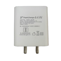 Chargeur Super Rapide PD 3.0 44W/80W avec Prise EU pour Téléphones Mobiles USB-A & Type-C (SuperVooc) Vivo/OPPO/Realme/OnePlus/