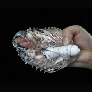 Mini Copa de Masturbación Masculina Transparente de TPE con Diseño de Túnel Interno Granulado para Sexo Vaginal - Product Image 6