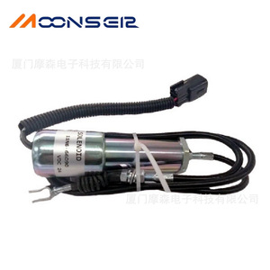 Vanne électromagnétique MoonsEir 11N6-66090 24V pour générateur diesel, solénoïde d'arrêt pour pièces d'excavatrice - Product Image 2
