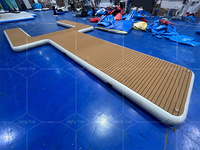 Prix usine Gonflable Flottant Yacht Dock Loisirs Île Plate-Forme Gonflable Y Jet Ski Dock Ponton pour Bateau Parking