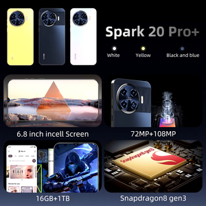 Thương Hiệu Mới Spark 20 Pro Ban Đầu HD + 5G Điện Thoại Di Động Mạng <span class=keywords><strong>Android</strong></span> 14.0 16GB + 1Tb Bộ Nhớ 3G 4G - Product Image 6