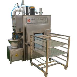 50kg/time小型商業用ソーセージスモークオーブンスモークベーコン製造機肉用スモークマシン - Product Image 6