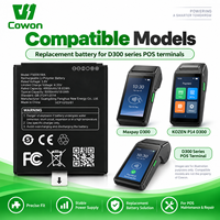 Baterai POS Isi Ulang Cowon 3.8V 5000mAh F50051MA Kompatibel dengan Terminal Pembayaran Maxpay D300 KOZEN P14 D300