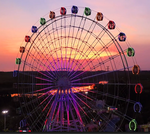 Manèges de parc d'attractions à prix avantageux, équipement moyen, grande roue de 50 m à vendre - Product Image 4