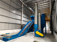 Compacteur-presseur hydraulique entièrement automatique pour la gestion des déchets, destiné à la compression du carton usagé/boîtes en carton ondulé et des films, piloté par PLC