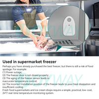 Système de surveillance de la température en temps réel sans fil IoT pour supermarché