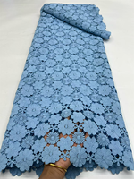 Nouveau design de tissu en dentelle guipure à cordon, tissu en filet à cordon pour vêtements de mariage et robes de fête pour filles