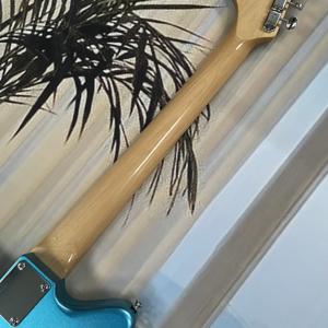 <span class=keywords><strong>Guitarra</strong></span> Eléctrica Custom <span class=keywords><strong>Jazzmaster</strong></span> Azul Metálico Cuerpo Sólido y Mástil de Arce Tostado - Product Image 6