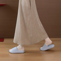 Chaussons d'été minimalistes pour femmes, antidérapants, silencieux, antibactériens, désodorisants, avec semelle en EVA et bout en graines de raisin, pour la maison et la salle de bain