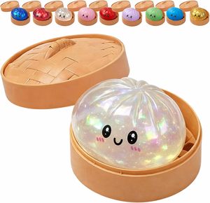 Dumpling Stress <b>Ball</b> Steamed <b>Squeeze</b> Toy Customized Logo & Size Stress Relief Cute Funny Halloween Decoration Play - Product Image 1