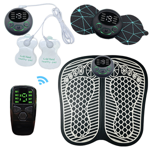 Nuevo Masajeador Eléctrico Mini para Cuello <span class=keywords><strong>y</strong></span> Hombros, Unidad de Fisioterapia TENS, 8 Modos de Alivio para Dolores Musculares <span class=keywords><strong>y</strong></span> Menstruales, Almohadillas TENS - Product Image 3