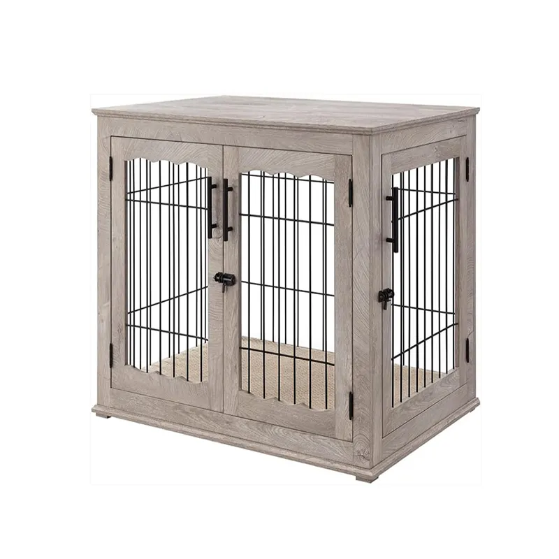 Furniture Style Dog Crate End Table Small Dog House Wood Decorative Dog House Cage Indoor Use