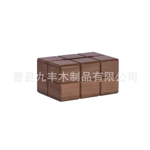 Caja de pañuelos de madera maciza de nogal negro, 50 unidades, multiusos, diseño de cubierta para almacenamiento en escritorio o sala de estar - Product Image 1