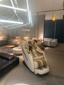 Luxus eiförmige 3D SL Track Ganzkörper Schwerelosigkeit ABS PU Leder Massage stuhl mit musikalischer Funktion Body Scan - Product Image 2