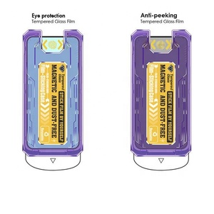 Bloqueo de luz azul anti Peek Stealth HD teléfono celular película protectora de pantalla de vidrio templado con kit de fácil instalación - Product Image 6