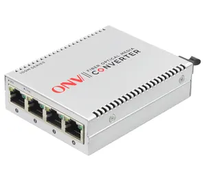 2Km 4 port Multimode dual fiber ethernet media converter