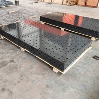 Table de soudage 3D nitrurée pour la fabrication de récipients sous pression, plateforme modulaire à trous de 28 mm, fixation robuste, capacité de 5 tonnes