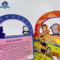 Échantillon Gratuit : Livres Cartonnés pour Enfants, Ensembles de Livres d'Histoires pour Enfants, Livres Cartonnés Anglais Découpés à la Forme, Premières Histoires Bibliques, Impression Personnalisée