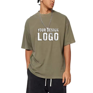 Camiseta de Mujer de Algodón de Alta Calidad, 270g, Estilo Vintage Lavado, Personalizada con Estampado, Manga Corta, Hombros Caídos - Product Image 6