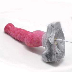 FAAK Remote Control Vibrator Animal Dog <b>Dildo</b> Vibrating Knot Penis With Sucker Silicon Color Large Anal Plug Sex Toys - Product Image 5