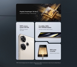 Teléfono Inteligente <span class=keywords><strong>POCO</strong></span> F6 Versión Global <span class=keywords><strong>5G</strong></span>, Snapdragon 8s Gen 3, Carga Turbo de 100W, Batería de 5000mAh, <span class=keywords><strong>XIAOMI</strong></span>, NFC - Product Image 4