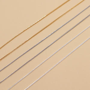 Collier de perles en argent sterling S925 avec petits trous, bracelet de chaîne universel de type aiguille, route à maillons <span class=keywords><strong>Chopin</strong></span> à travers le collier perlé - Product Image 4