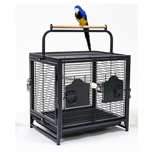 <span class=keywords><strong>Gabbia</strong></span> da Viaggio Portatile <span class=keywords><strong>in</strong></span> Metallo per Pappagalli di Piccola Taglia - Product Image 1