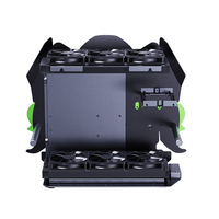 Casing PC Hijau Lovingcool, Pendingin CPU dari Paduan Aluminium Magnesium, Kipas RGB, Kaca Tempered, Casing PC Gaming Terbuka, Dilengkapi Power Supply