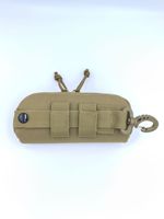 Pochette de rangement tactique pour lunettes, étui à lunettes de soleil MOLLE avec mousqueton pour le camping en plein air, la randonnée, sac de protection pour lunettes