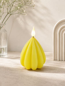 Spiral Blue Art Candle <b>Paraffin</b> Wax Flickering Flame Modern Home Decoration - Product Image 3